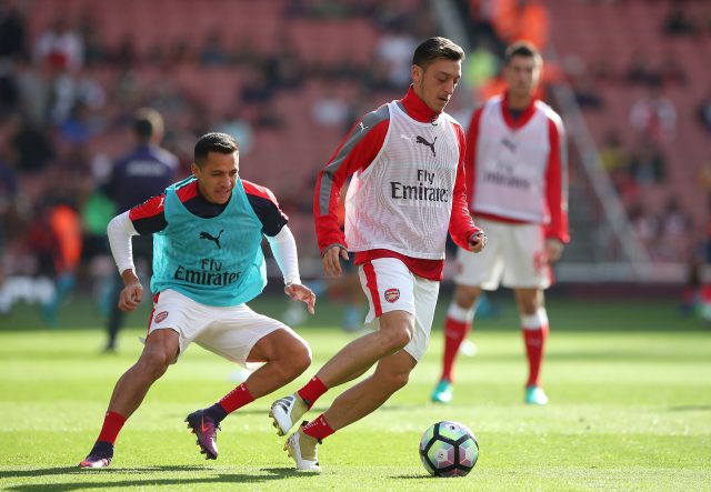 The futures of Alexis Sanchez (left) and Mesut Ozil (right) remain uncertain (Nick Potts/PA)