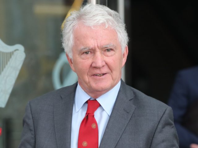 Former Anglo Irish Bank chairman Sean Fitzpatrick leaves the Dublin Criminal Court (Niall Carson/PA)