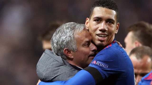 Jose Mourinho and Chris Smalling