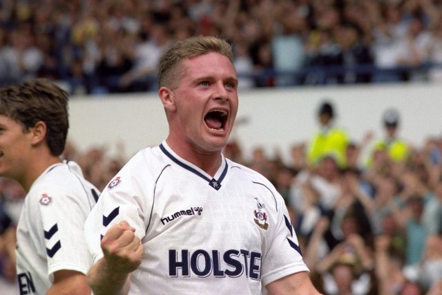 Paul Gascoigne was named Tottenham's player of the year in 1990