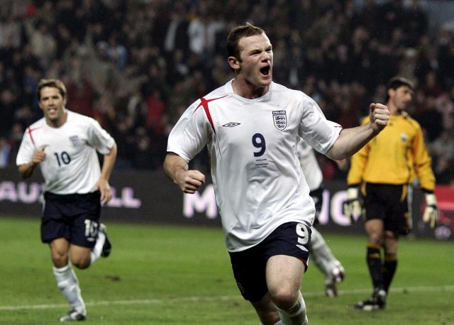 The impressive Wayne Rooney equalises for England