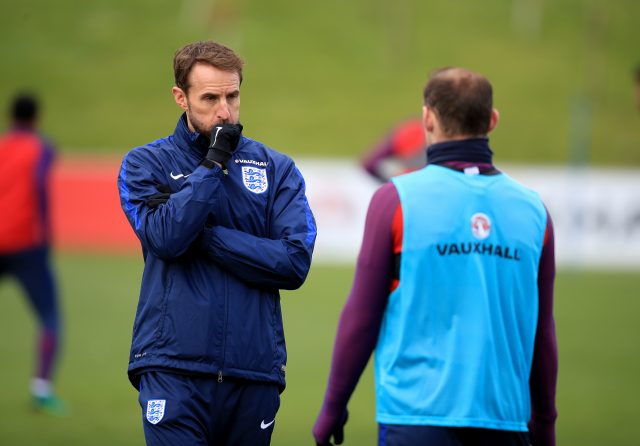 Gareth Southgate (left) and Wayne Rooney