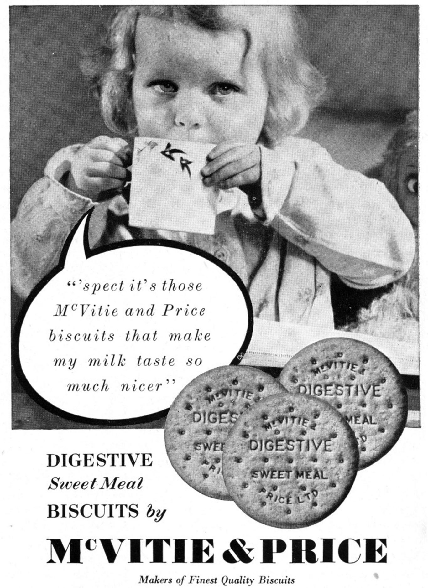 Evolution of digestive biscuit on show in adverts through the ages