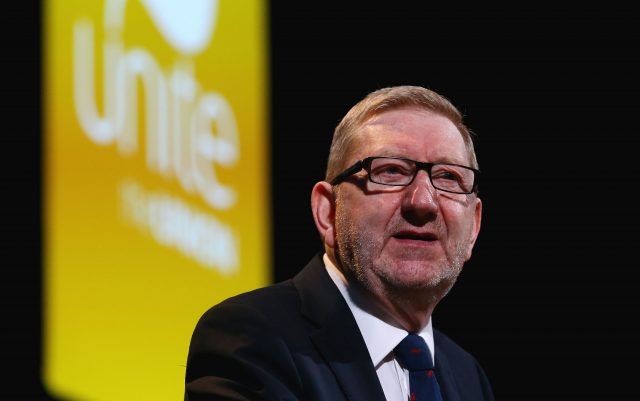 Len McCluskey (Gareth Fuller/PA)