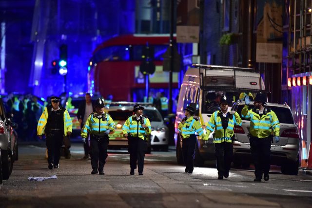 Police on Borough High Street