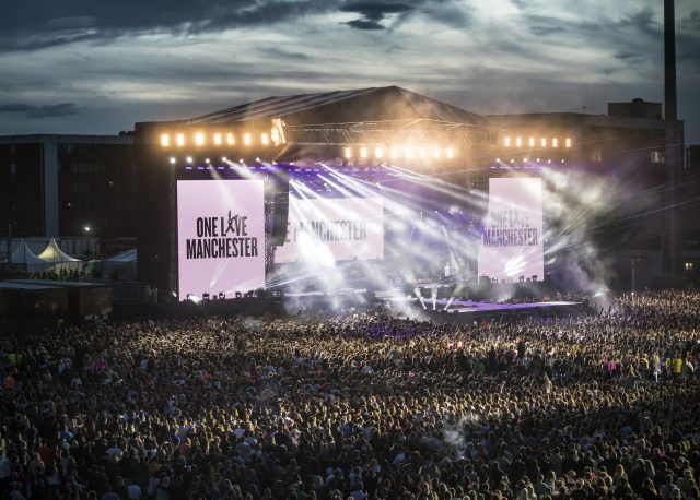Ariana Grande's One Love Manchester concert gets under way