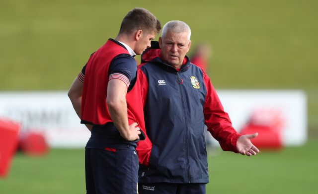 Owen Farrell and Warren Gatland