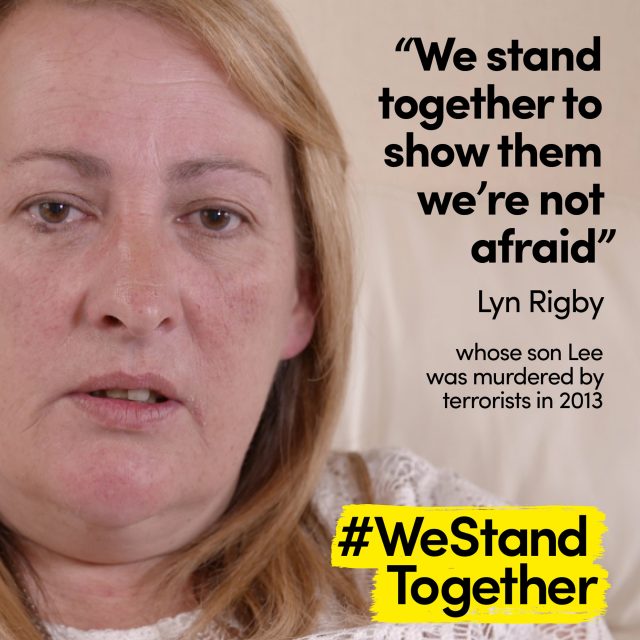 Families of terror victims stand together against hatred in new