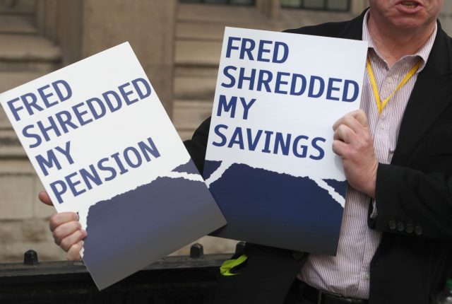 Shareholders claimed they were left nursing hefty losses after RBS shares plunged (Steve Parsons/PA)