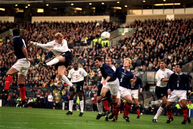 Paul Scholes was the matchwinner for England