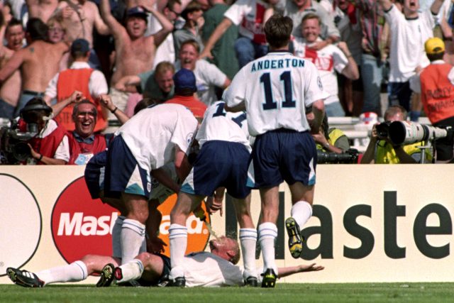 Paul Gascoigne's wonderful volley was a highlight of Euro 96 