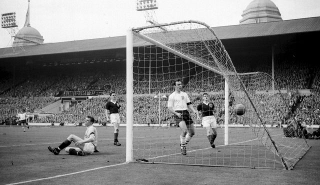 Jimmy Greaves scored a hat-trick to condemn Scotland to their heaviest defeat against England