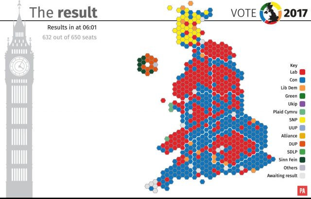 The new political map of the United Kingdom