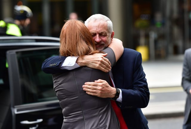 Labour leader Jeremy Corbyn is neck-and-neck with the PM. (Dominic Lipinski/PA)