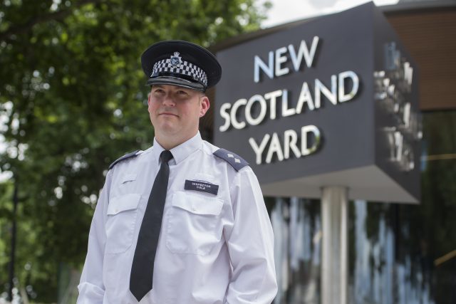 Inspector Jim Cole at New Scotland Yard. (David Mirzoeff/PA)
