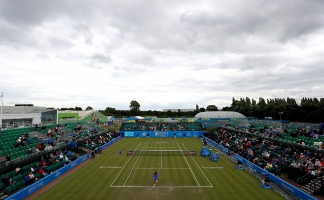 Laura Robson in action in Nottingham