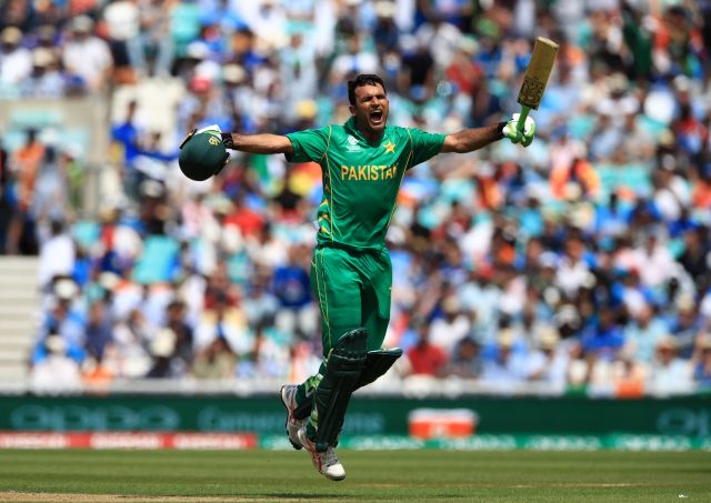 Fakhar Zaman hit a century in the final