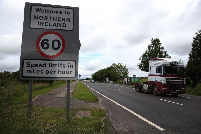 The border between the Republic of Ireland and Northern Ireland