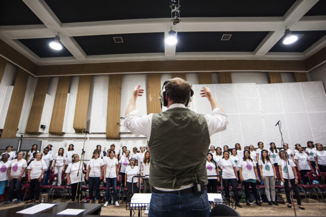 The Christmas album will feature 10 charity choirs.