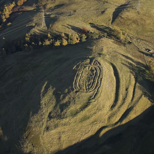 Castlelaw hill fort in Midlothian (Kieran Baxter/Arts and Humanities Research Council/PA)