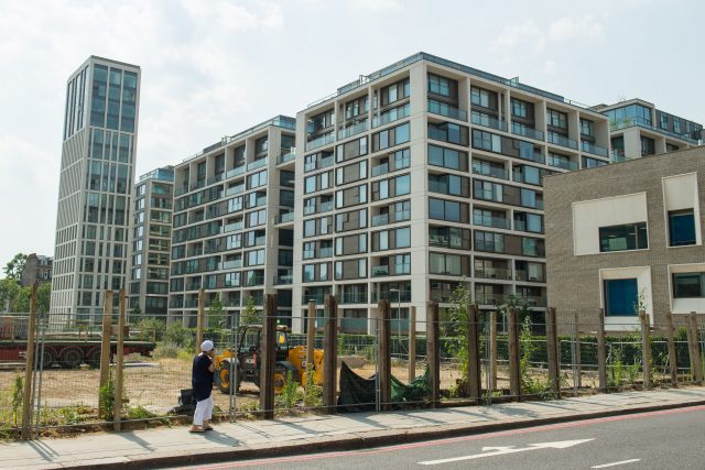 A general view of flats where Grenfell Tower residents are to be re-homed