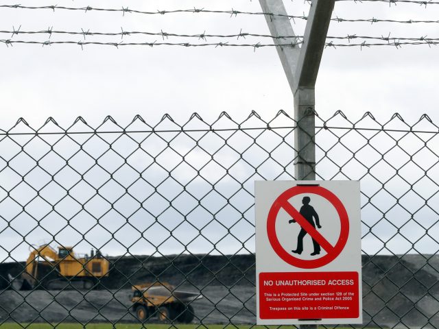 Diggers near to the proposed site of Hinkley Point C nuclear power station in Somerset (Andrew Matthews/PA)