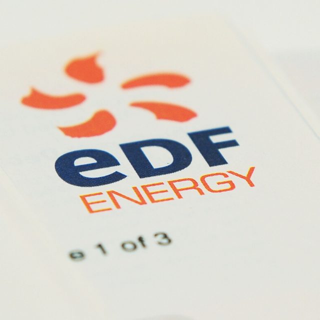EDF logo (Anna Gowthorpe/PA)