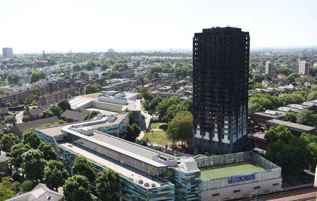  Grenfell Tower after the fire