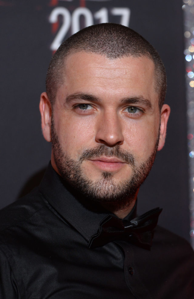 Shayne Ward on the red carpet