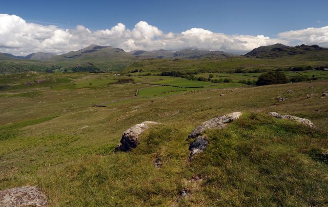 A general view of fells near Wast Water in the Lake District