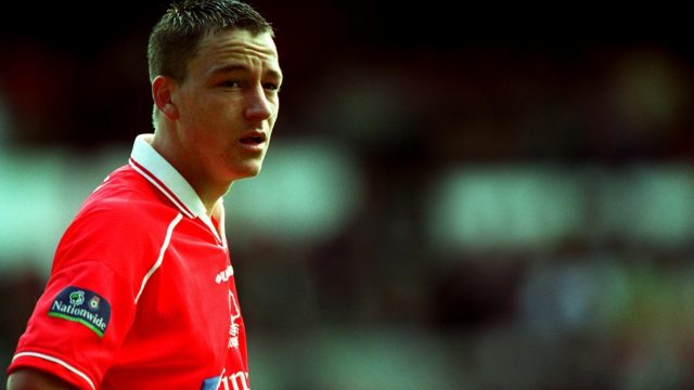 Blue wasn't always the colour for John Terry, pictured here during his loan at Nottingham Forest in 2000