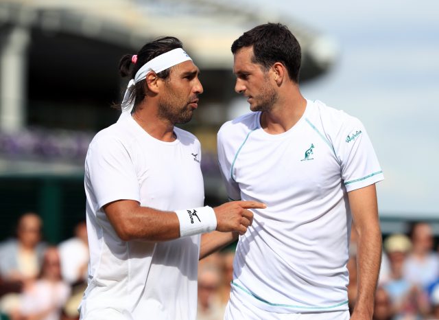 James Ward (right ) and Marcos Baghdatis