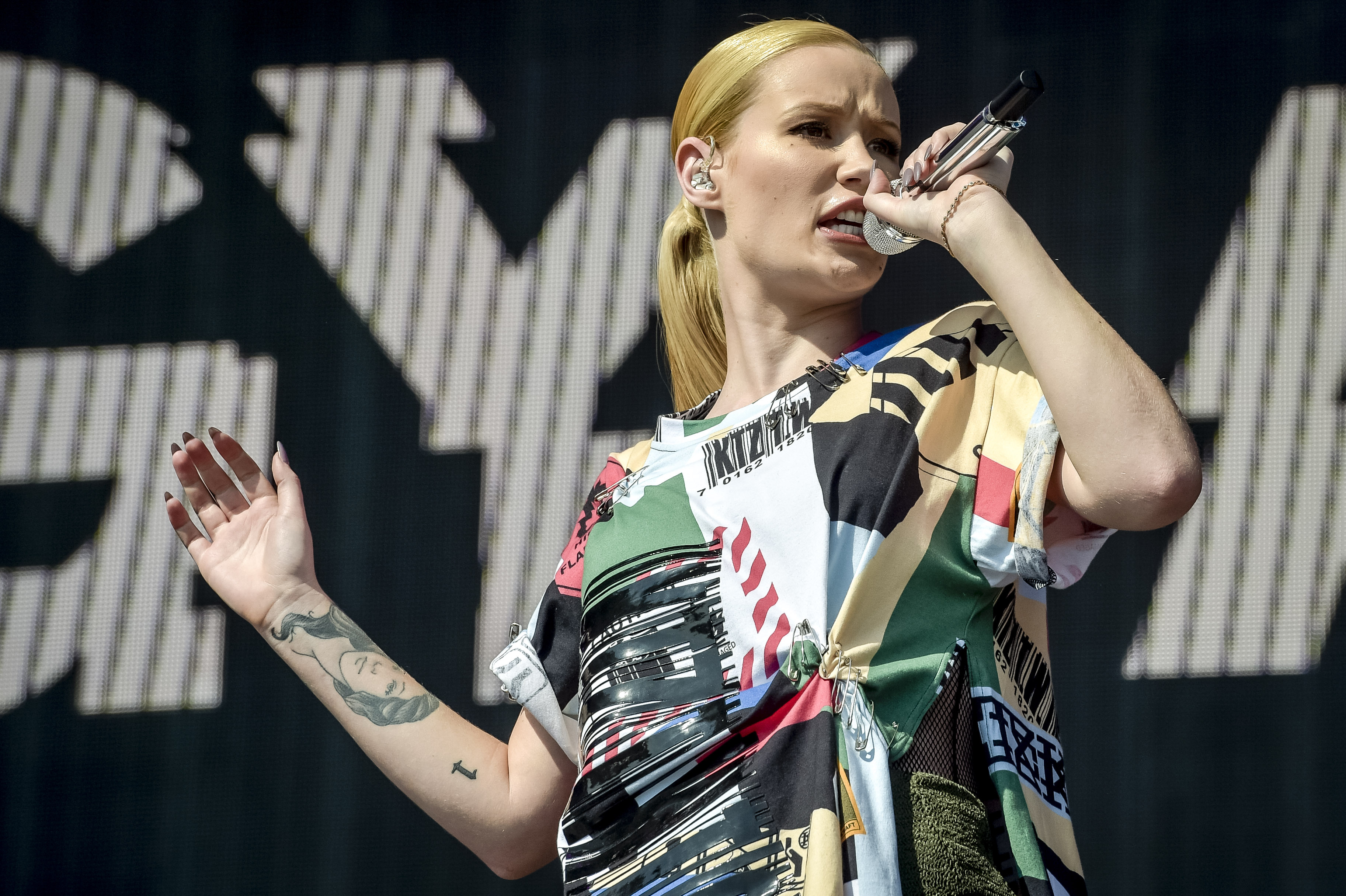 Iggy Azalea on stage (Ben Birchall/PA)