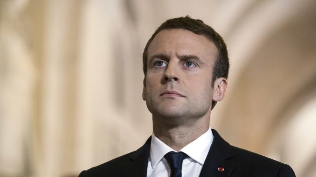 Emmanuel Macron (Etienne Laurent/AP)