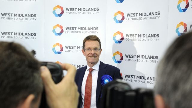 Andy Street after he was announced to be the new mayor of the West Midlands Combined Authority