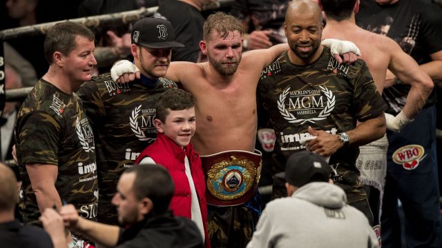Billy Joe Saunders after beating Artur Akavov to retain his WBO middleweight title