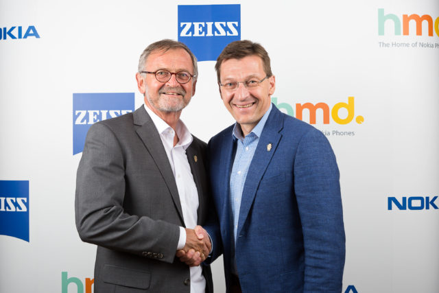 Zeiss' Winfried Scherle and HMD Global's Pekka Rantala