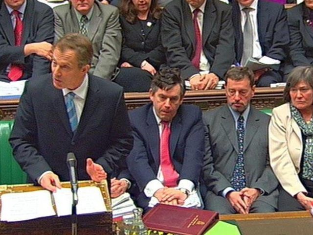 Tony Blair addresses MPs in 2003 (PA)