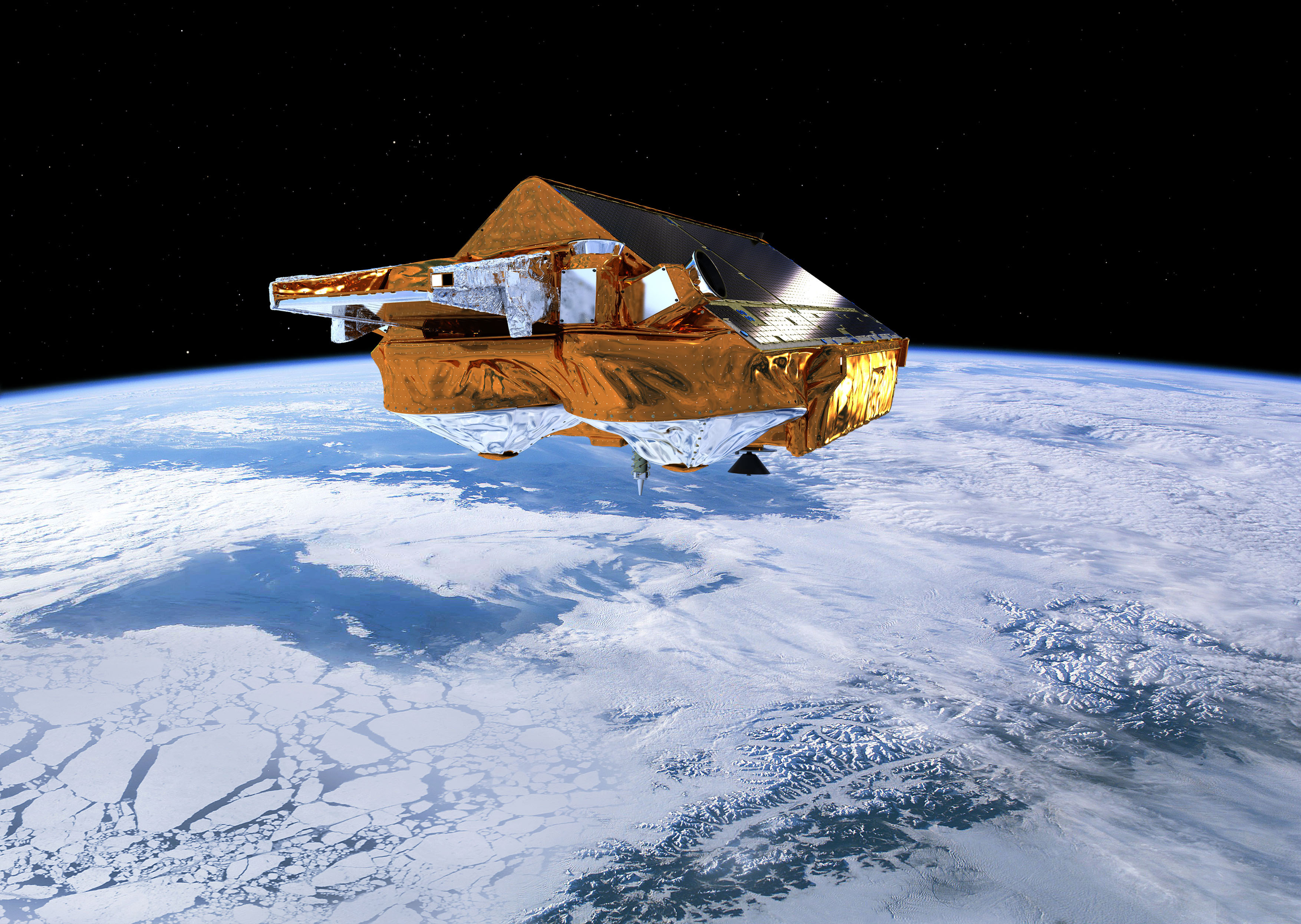 ESA's CryoSat mission satellite.