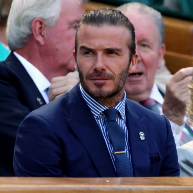 David Beckham watches from the Royal Box (Gareth Fuller/PA)