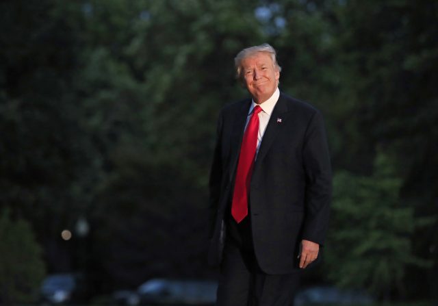 President Donald Trump at the White House. (AP)