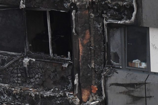 The fourth floor of Grenfell Tower
