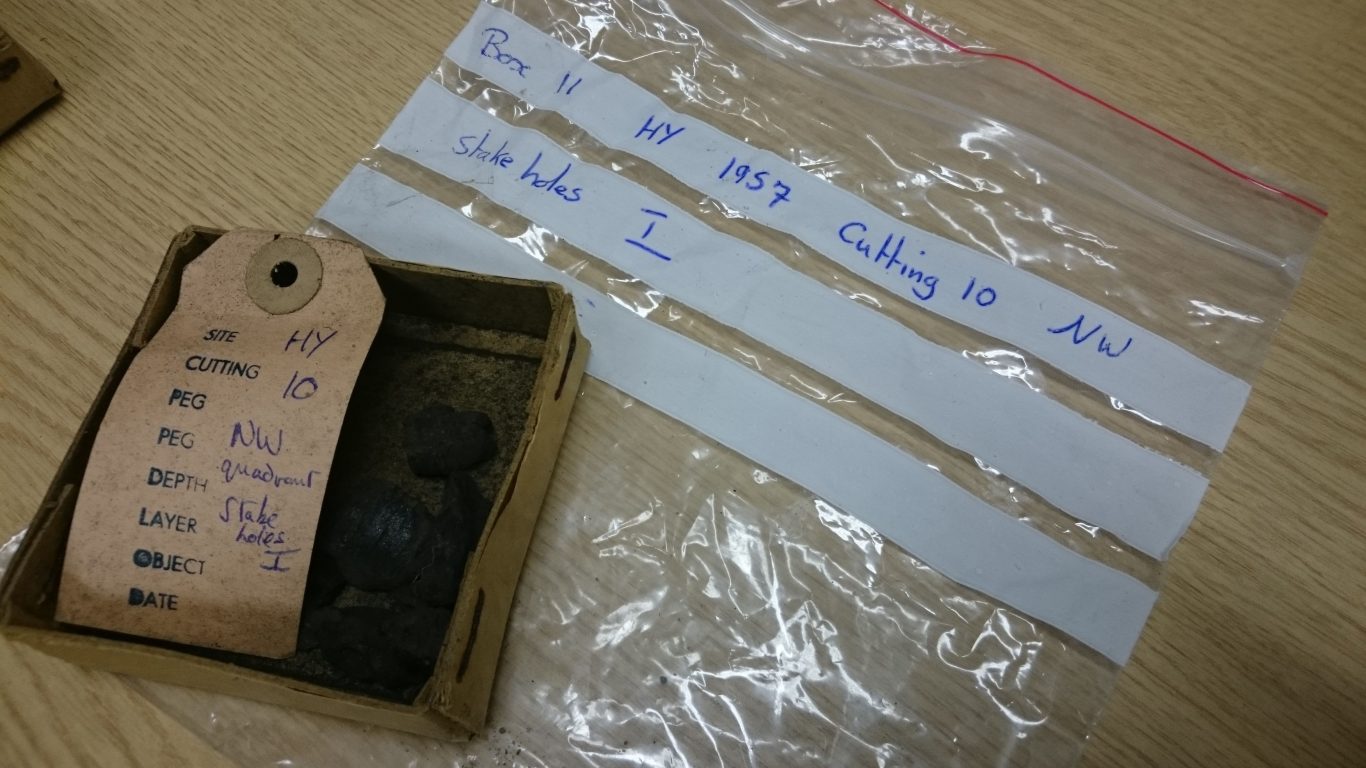 St Columba's Cell charcoal in the original box (Glasgow Iona Research Group/PA)