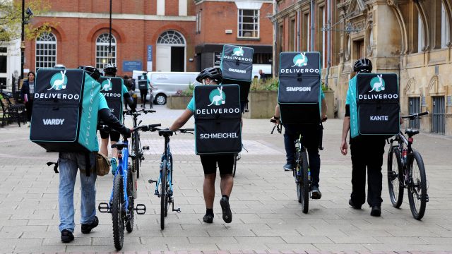 Unions have criticised the Taylor report for not doing enough for Uber and Deliveroo workers 