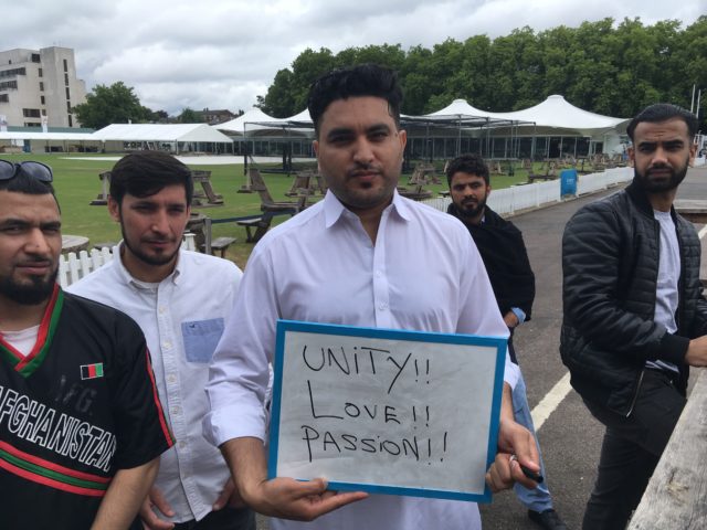 An Afghanistan cricket fan