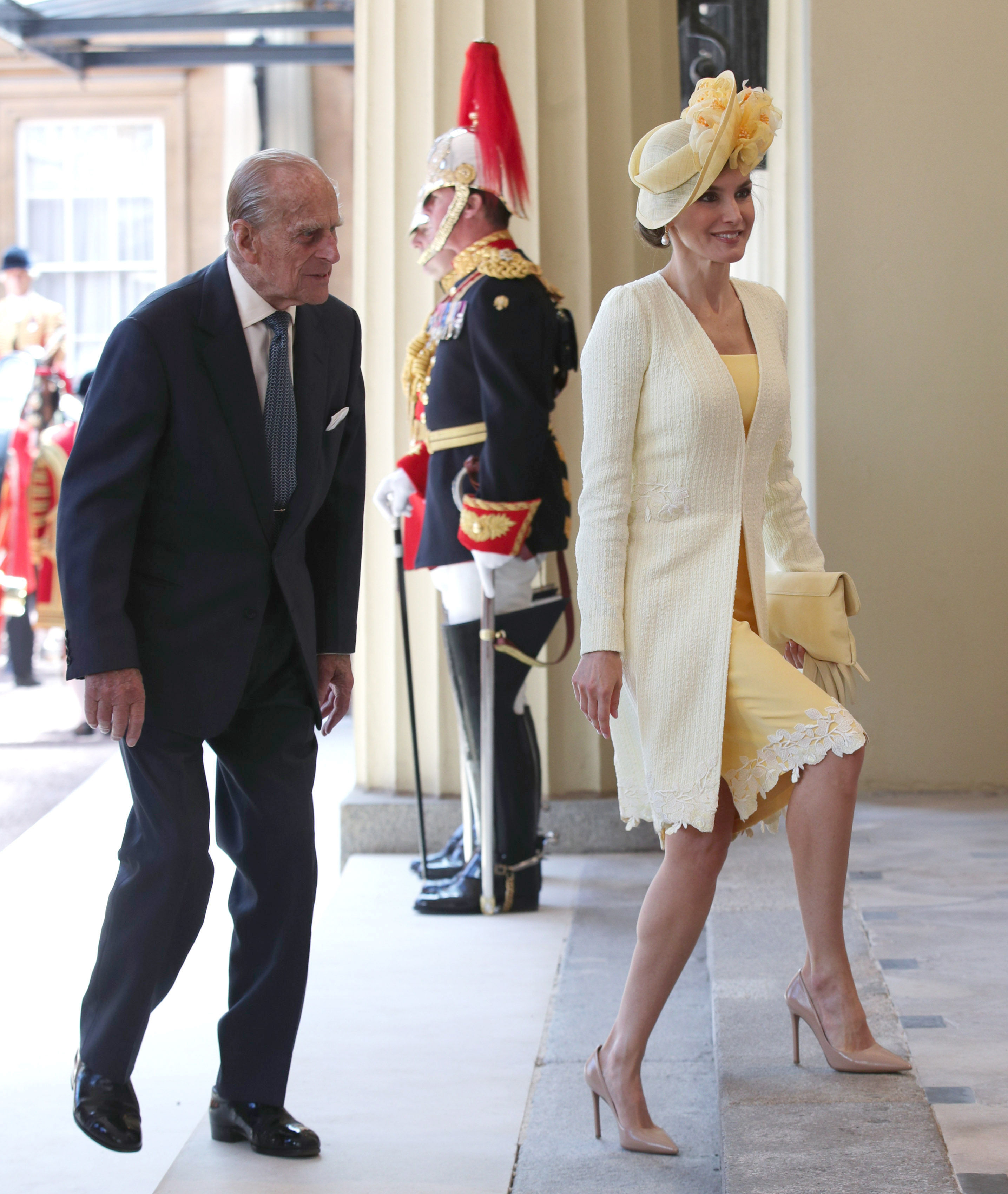 Prince Philip and Queen Letizia of Spain (Yui Mok/AP)