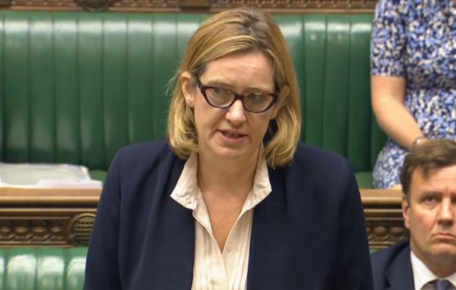 Home Secretary Amber Rudd makes a statement in the <a href=