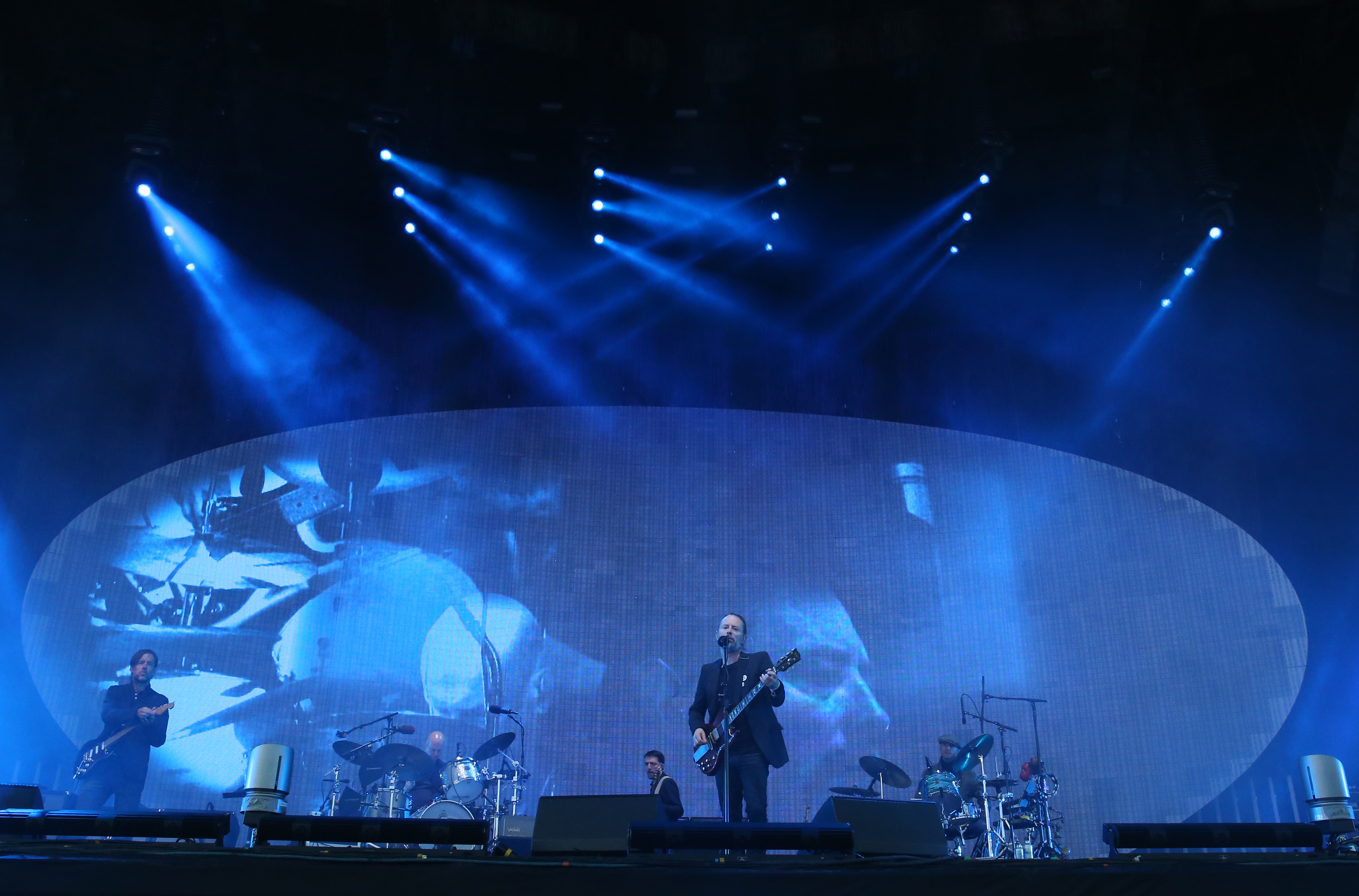 Radiohead perform on the main stage at TRNSMT 