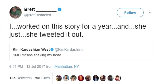 A tweet about Kim Kardashian