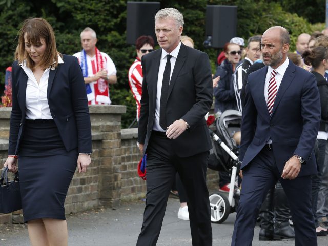 David Moyes (centre) also attended (Owen Humphreys/PA)